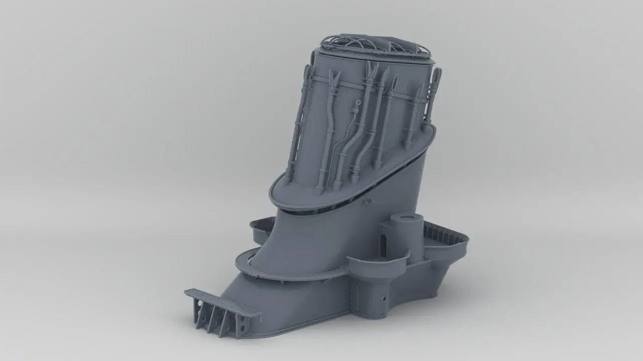1/350 IJN Yamato Funnel - distefan 3d print