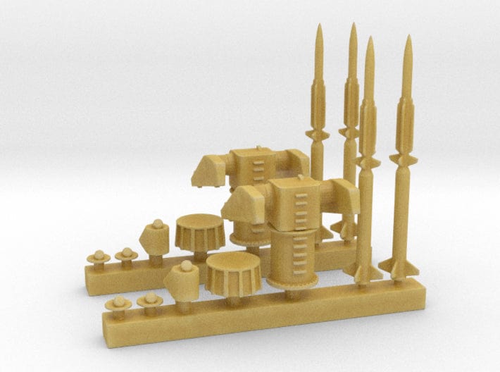 1/350 Mk10 terrier missile launcher Kit x2 - distefan 3d print