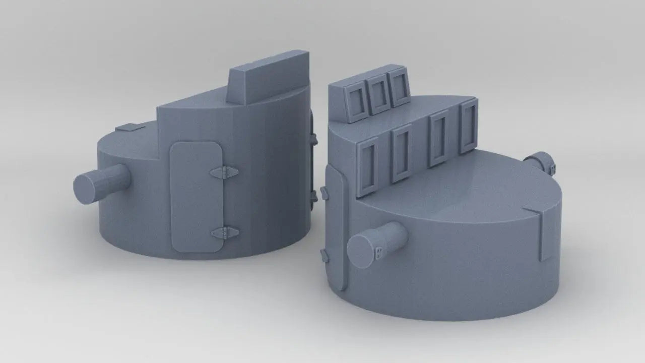 1/350 Richelieu Forward Deck 3 Rangefinders Set (2pcs) - distefan 3d print