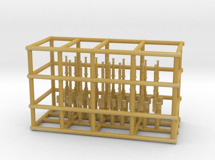 1/350 RN sextuple 40mm AA barrels set 20pcs - distefan 3d print