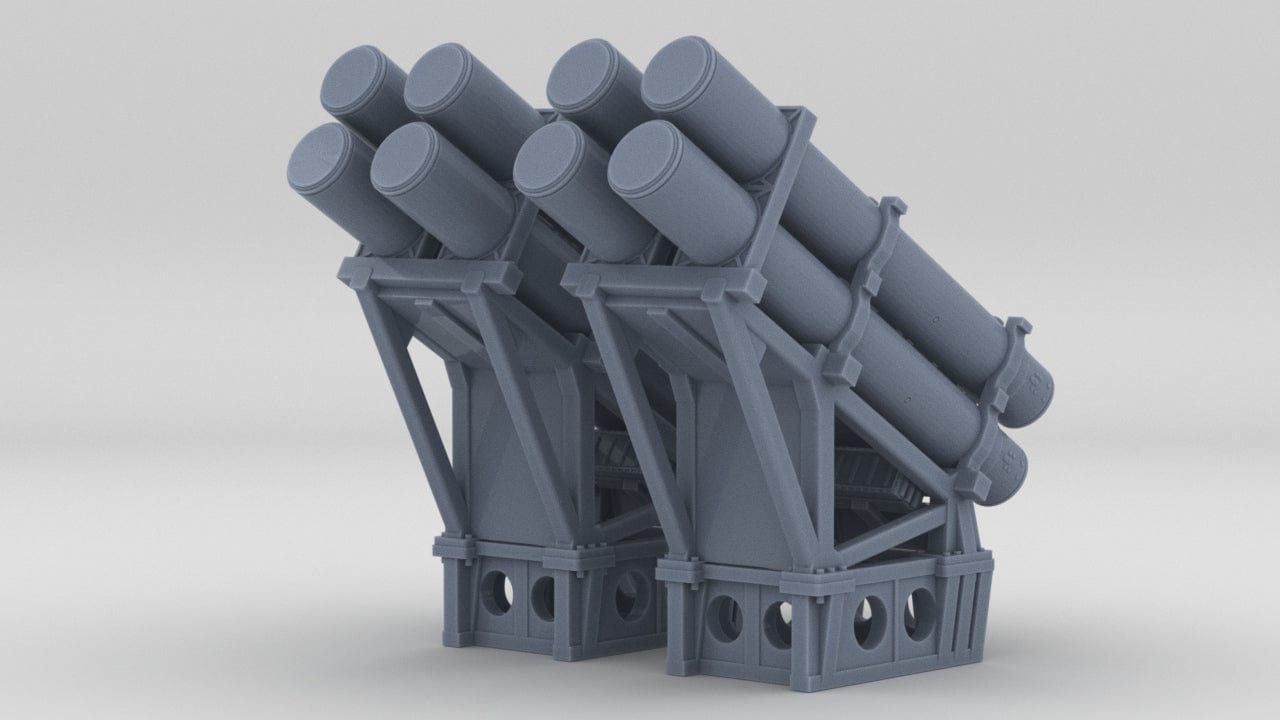 1/350 US Two Harpoon Launchers Set (2pcs) - distefan 3d print