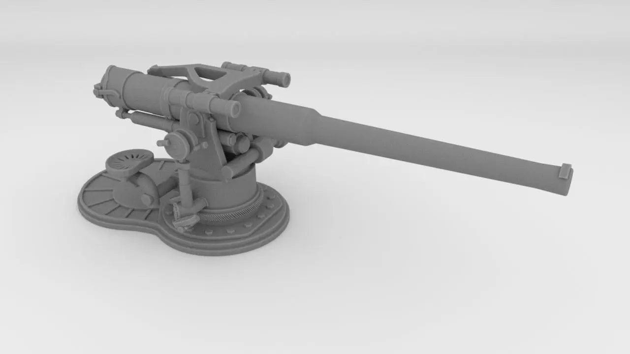 1/350 USN 4 inch 50 (10.2 cm) Sub Deck Gun - distefan 3d print