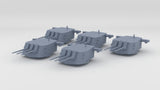 1/350 USN 6-inch/47 Mark 16 Gun Set (5pcs)