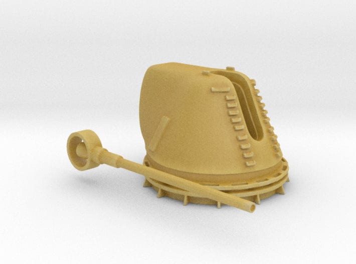 1/350 USN 8-inch 55 Mark 71 cal deck mount - distefan 3d print