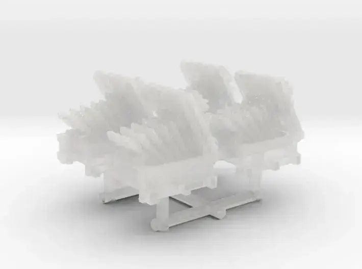 1/350 USN hedgehog thrower set 4pcs - distefan 3d print