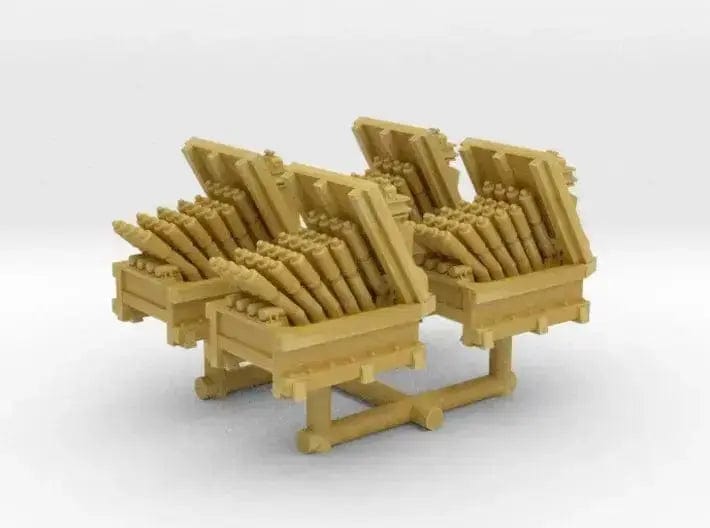 1/350 USN hedgehog thrower set 4pcs - distefan 3d print