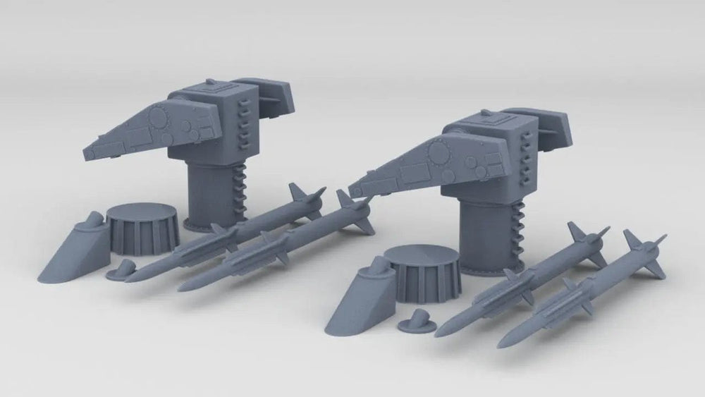 1/350 USN Mk10 Terrier Missile Launcher Kits - distefan 3d print