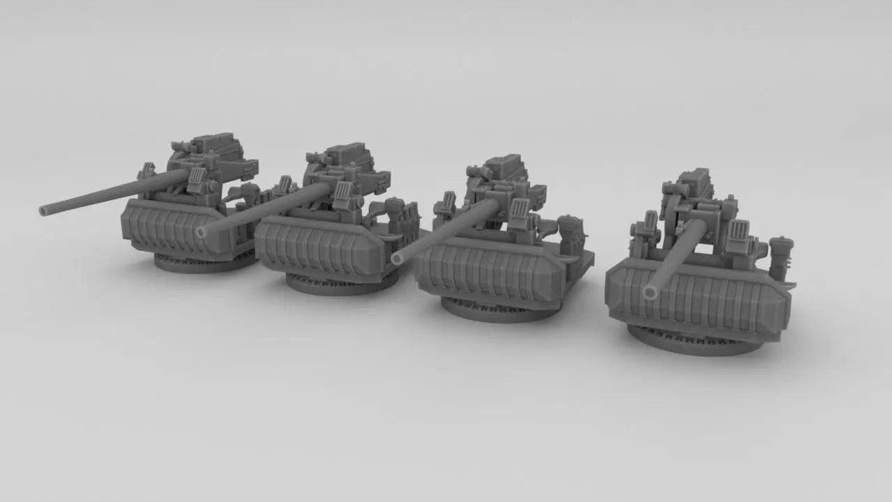 1/350 USN Single 5in/38 Cal. Open Mount Set (4 pcs) - distefan 3d print