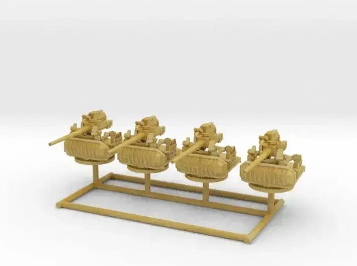 Enhance Your WWII Fleet: Distefan's 1/350 USN Single 5in/38 Cal. Open Mount Set (4 pcs)