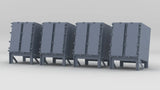 1/350 USN Storage Locker for Hedgehog Thrower Set (4pcs)