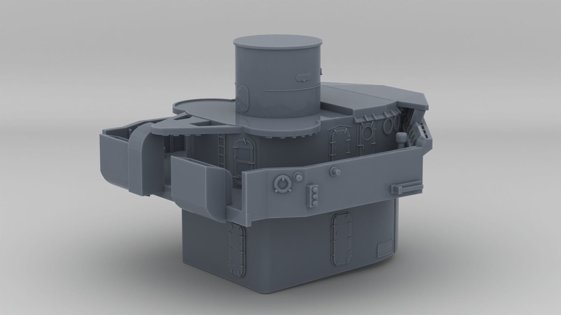 1/350 USS Fletcher DDE-445 Round Bridge - distefan 3d print