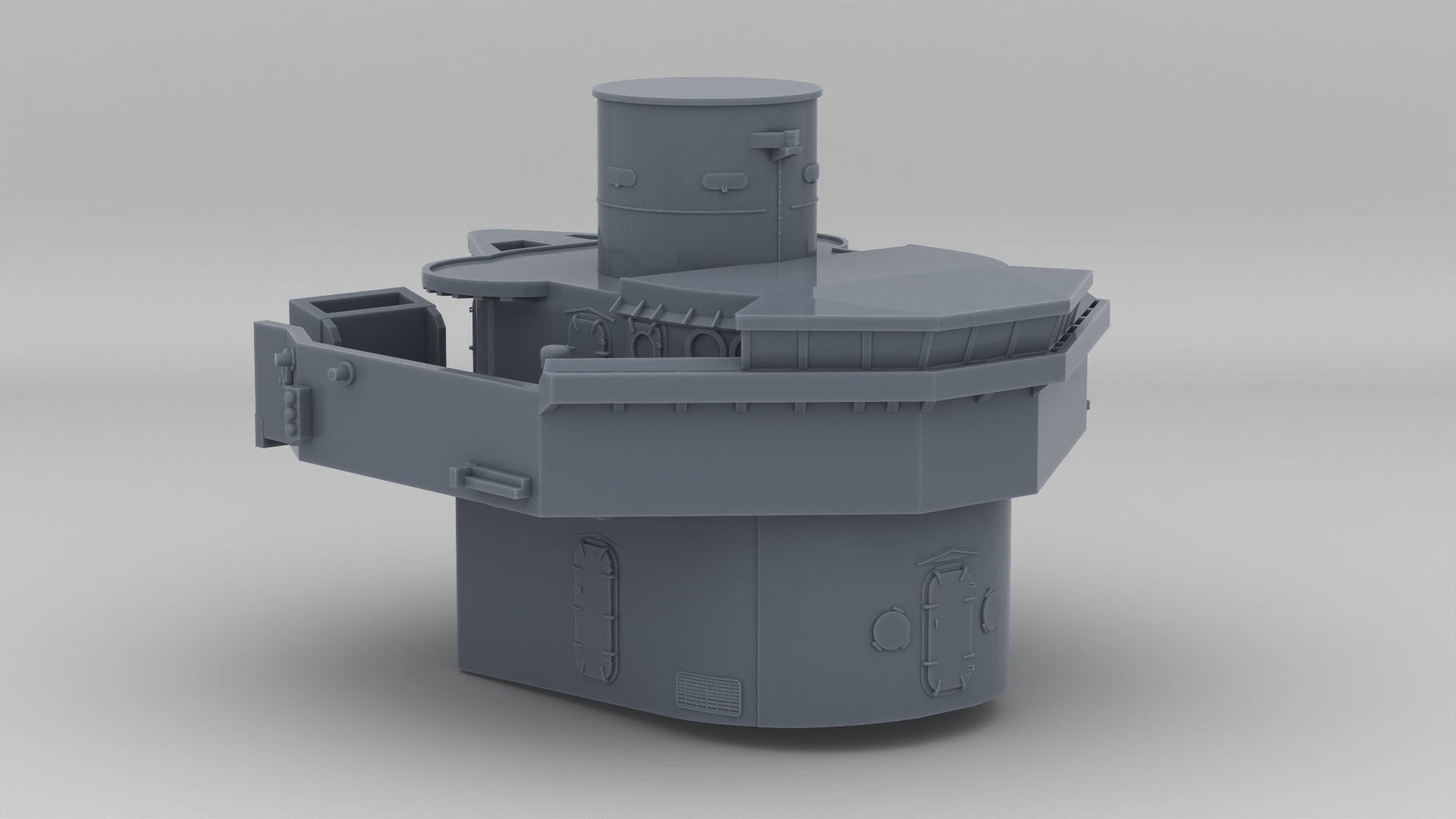 1/350 USS Fletcher DDE-445 Round Bridge - distefan 3d print