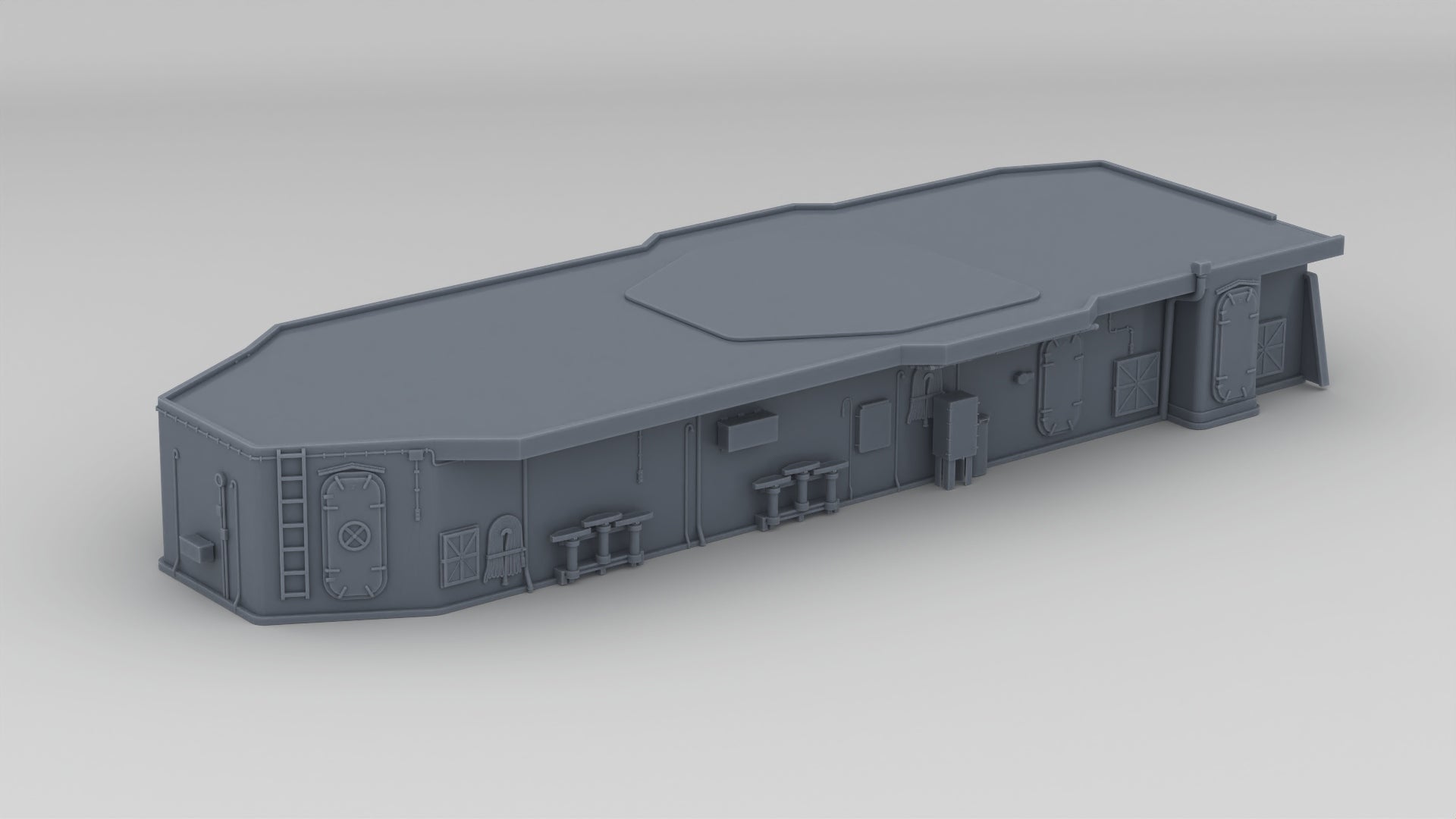 1/350 USS Fletcher Structure Aft Deck 1 - distefan 3d print