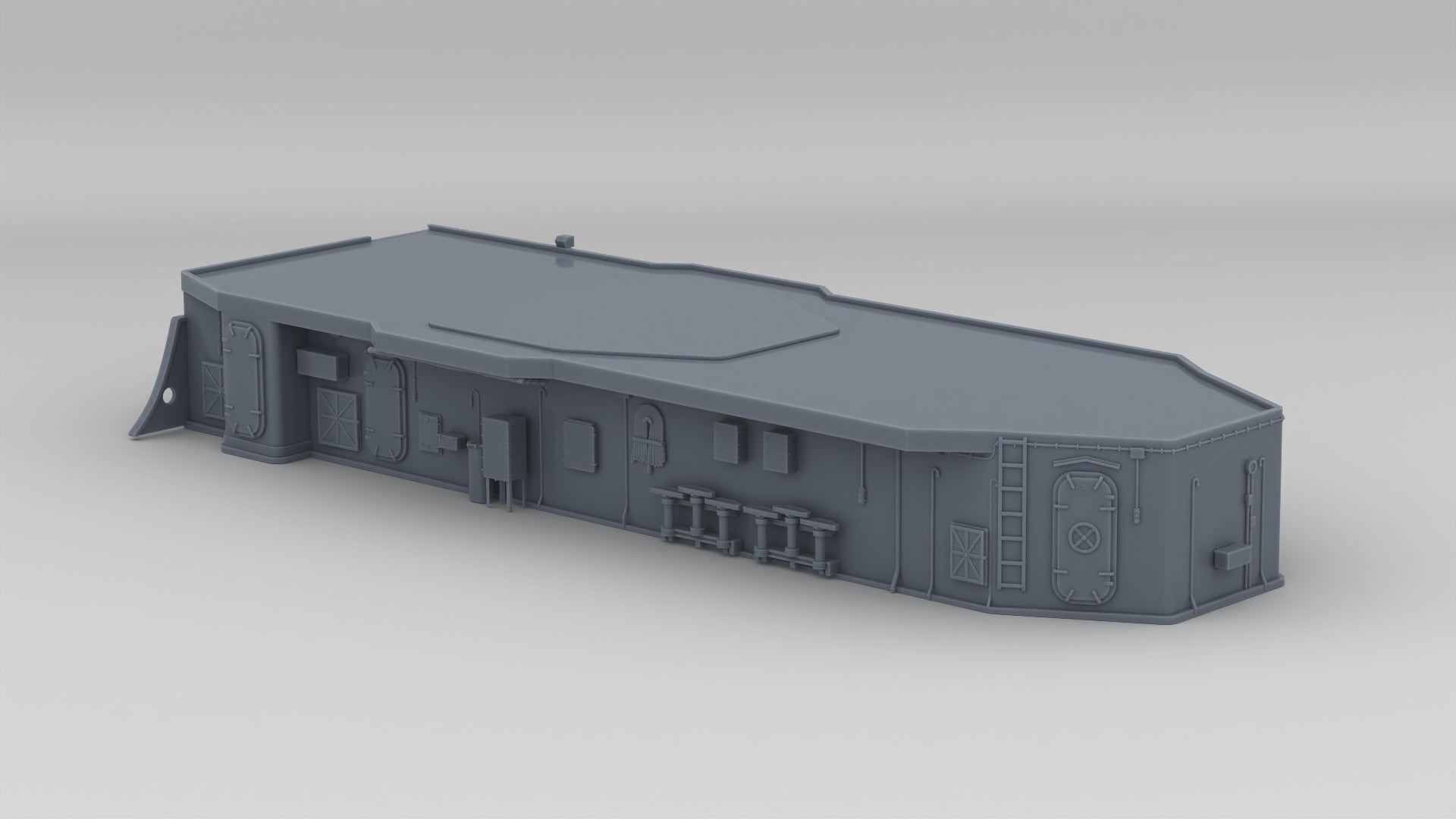 1/350 USS Fletcher Structure Aft Deck 1 - distefan 3d print