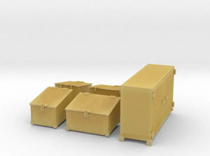 1/40 DKM Schnellboot amidship deck storage boxes set