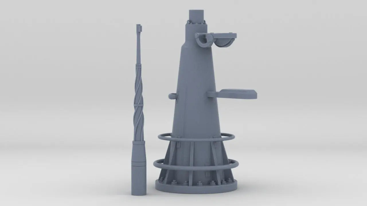 1/40 DKM U-Boot VII/C Attack Periscope w/ Compass Resin3Dinteractive