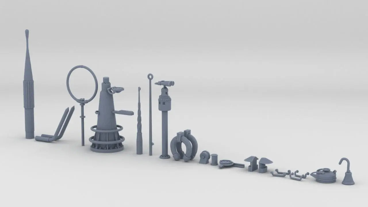  1/40 DKM U-Boot VII/C Conning Tower Detail Kit - distefan 3d print