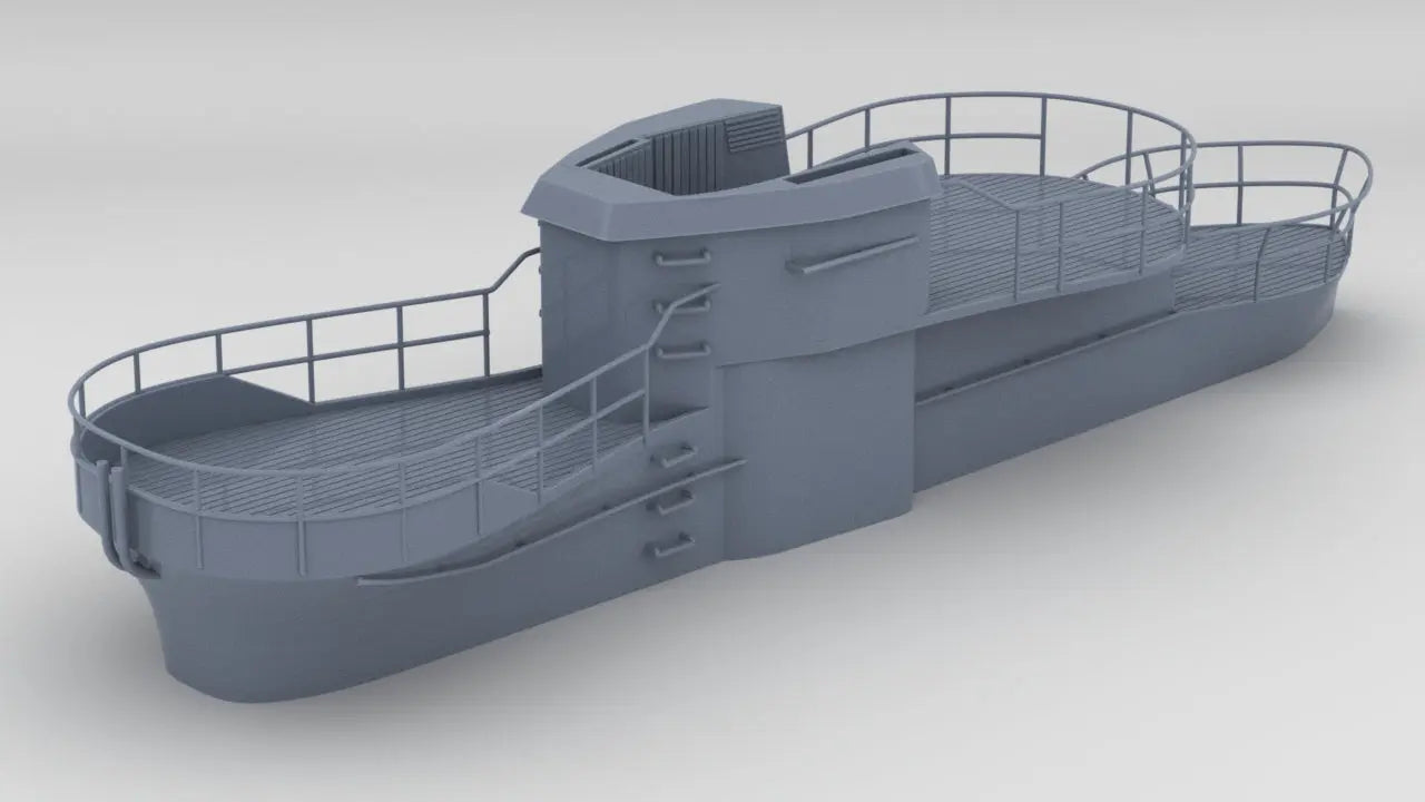 1/40 DKM U-Boot VII/C - U-441 Conning Tower w/ Railing Resin3Dinteractive