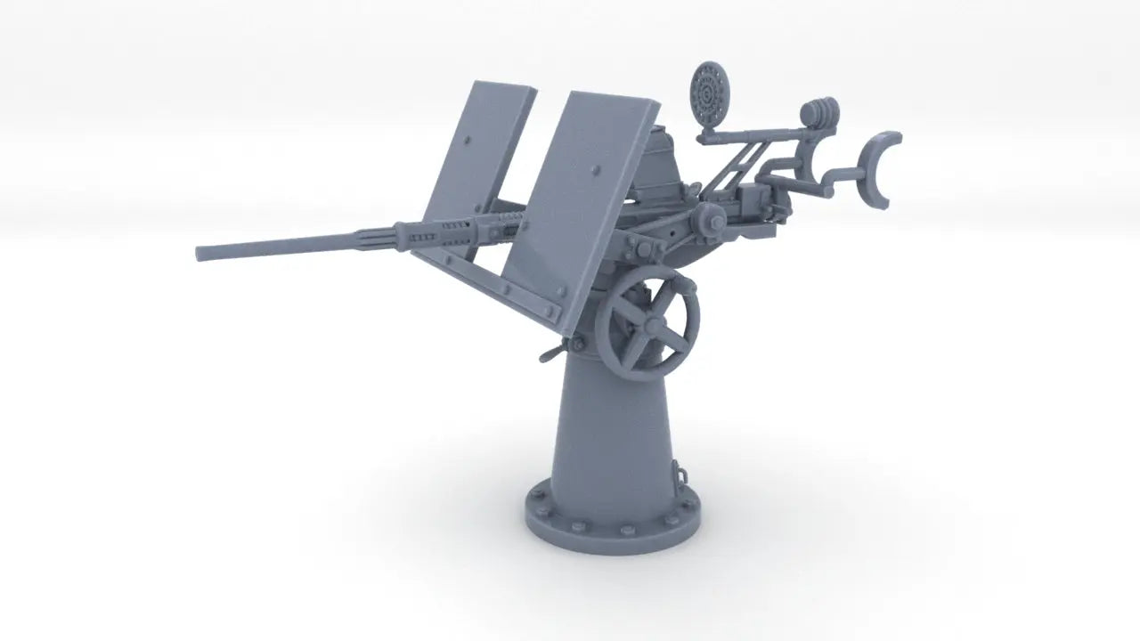 1/40 US 20mm Single Oerlikon Mk4 w. Shield Resin3Dinteractive