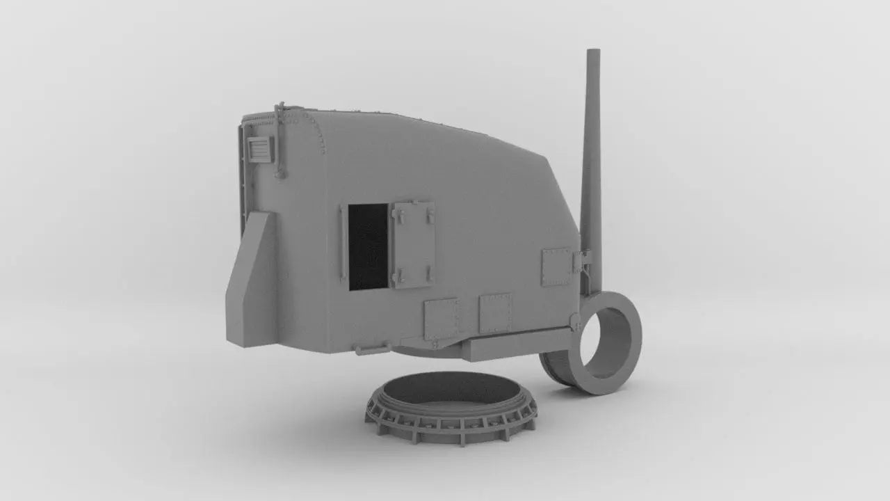 1/40 USN 5"/38 cal. Gun Mounts Hard Set Resin3Dinteractive