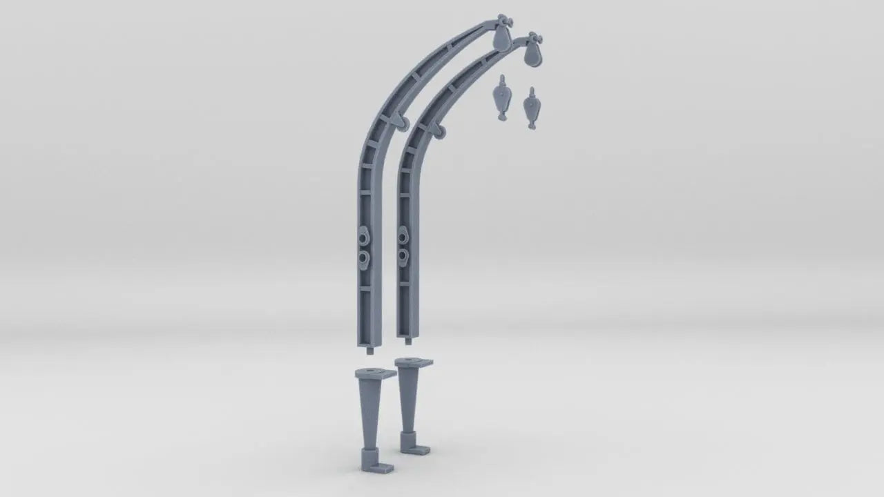 1/40 USN Hull Davits for Whaleboat Set (2pcs) - distefan 3d print