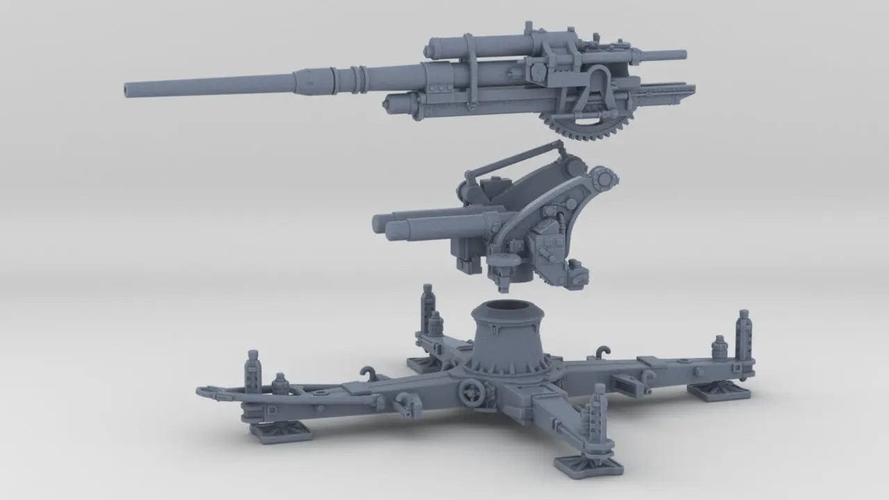 1/40 Germany 88cm Flak 37 Kit - distefan 3d print