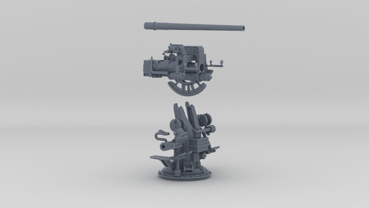 1/40 USN 3-inch 50 Cal. Deck Mount Mk22 Kit - distefan 3d print
