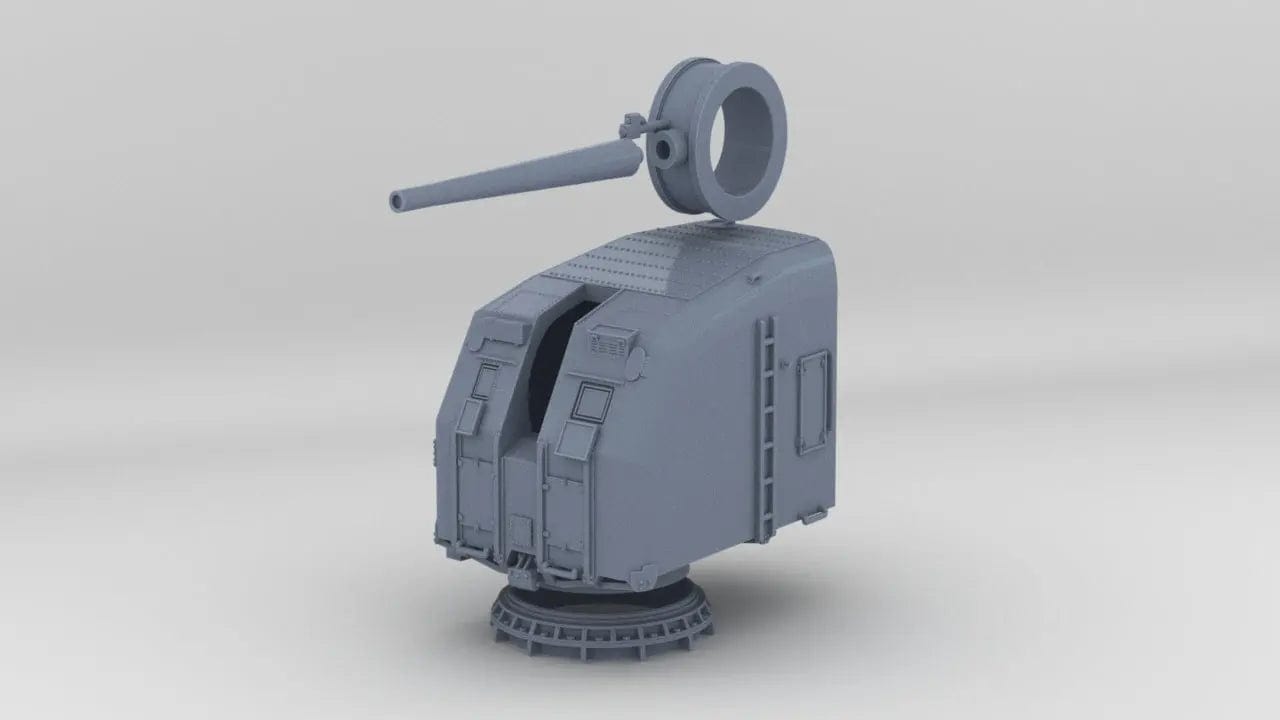 1/40 USN 5"/38 cal. Gun Mounts Hard Set - distefan 3d print