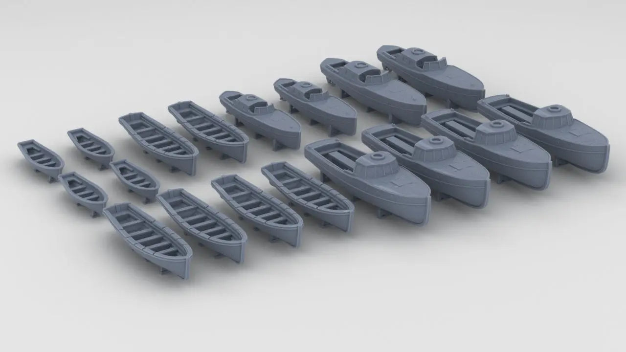 1/400 DKM Bismarck Boat Set (18pcs) Resin3Dinteractive