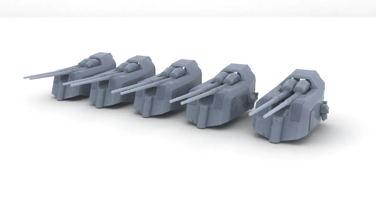 1/400 DKM Flak 10.5 cm SK C/37 Set (5pcs) Resin3Dinteractive