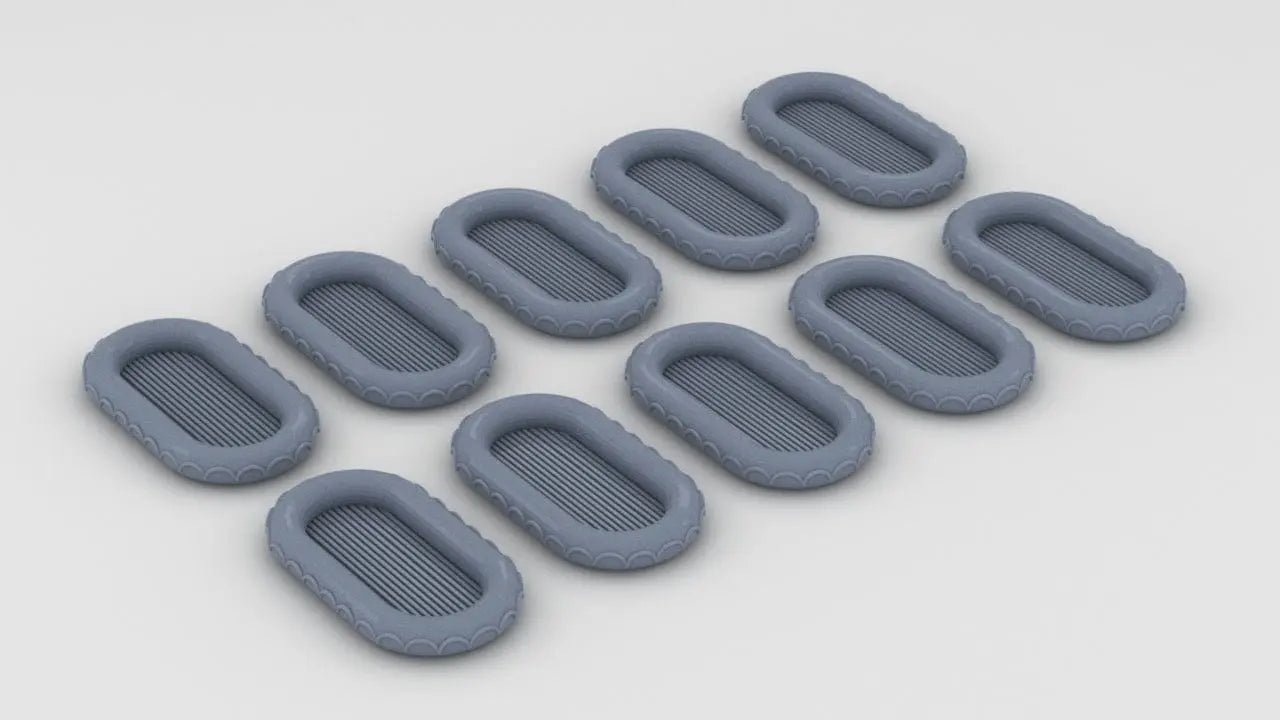 1/400 DKM Oval Life Raft v2 Set (12pcs) - distefan 3d print