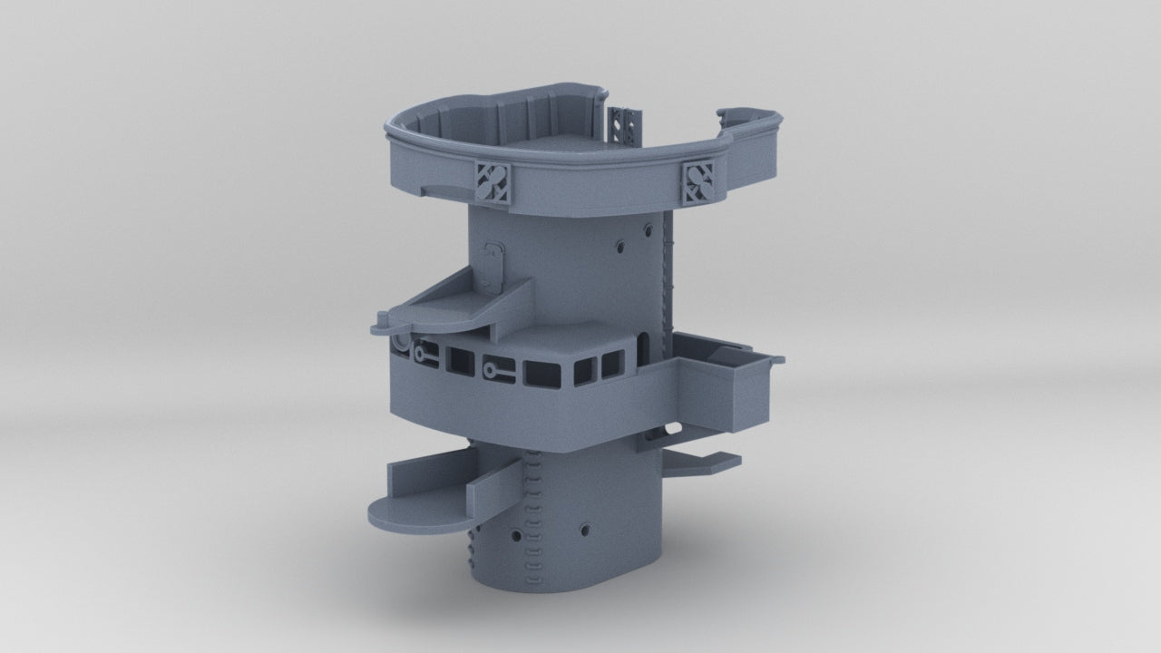 1/400 DKM Scharnhorst Forward Deck 6 - distefan 3d print