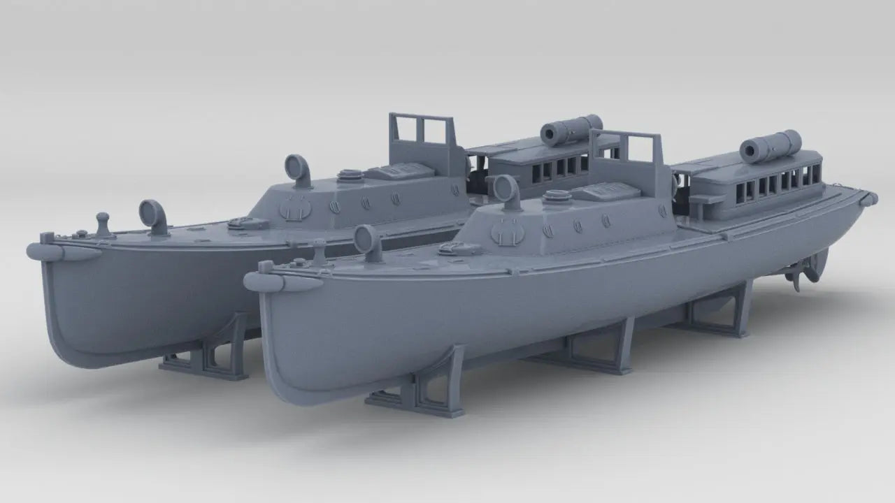 1/400 IJN 17m Admiral (Pinnace) Boat Set (2pcs) Resin3Dinteractive