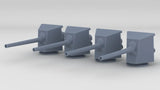 1/400 Russian 152mm/45 Naval Gun w/ Shield Set (4pcs)