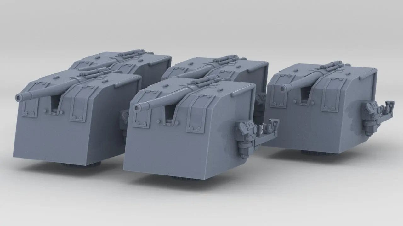 1/400 DKM 10.5 cm/45 (4.1") SK C/32 Gun Set (5pcs) - distefan 3d print