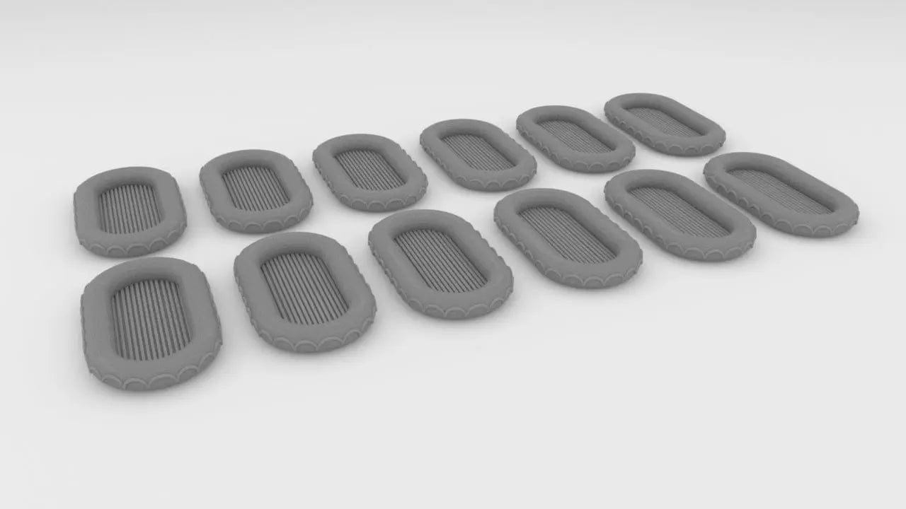 1/400 DKM Oval Life Raft Set 12pcs - distefan 3d print