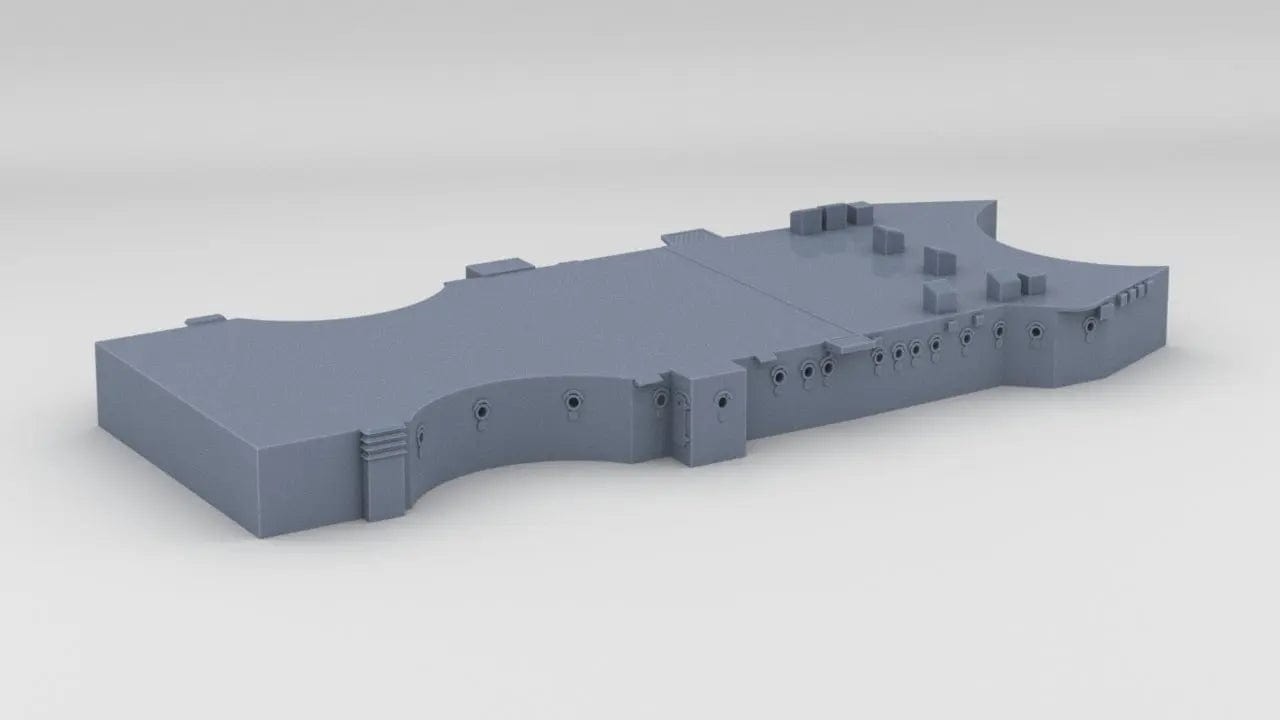 1/400 DKM Scharnhorst Forward Deck 1 - distefan 3d print