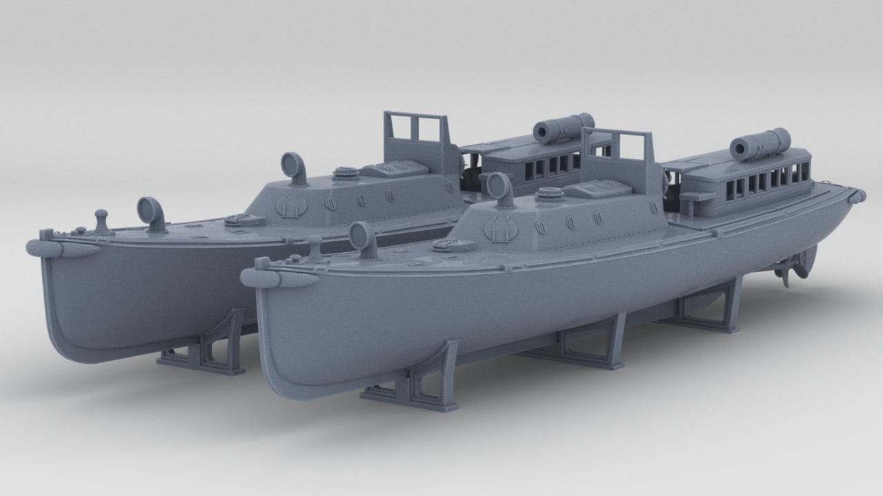 1/400 IJN 17m Admiral (Pinnace) Boat Set (2pcs) - distefan 3d print