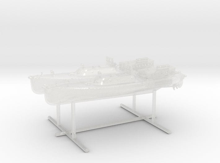 1/400 IJN 17m admiral (pinnace) boat set - distefan 3d print