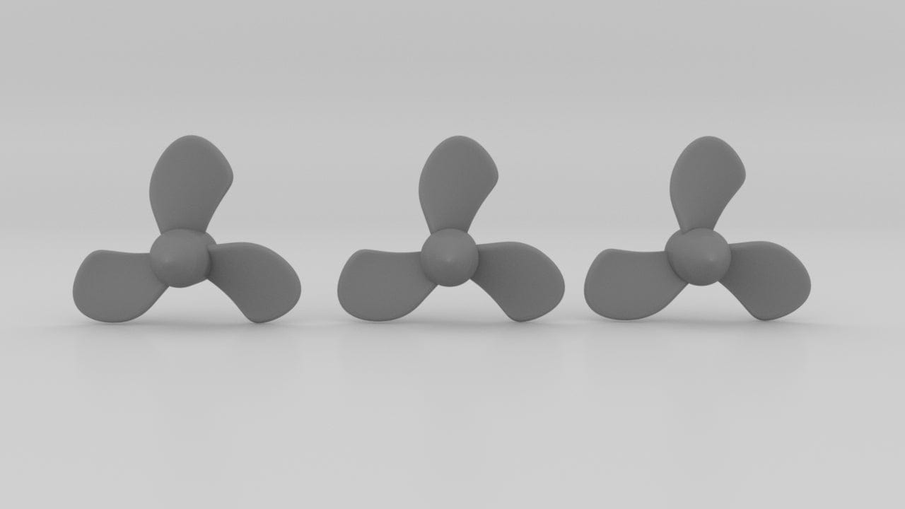 1/400 Titanic Propellers Set 3pcs Resin3Dinteractive