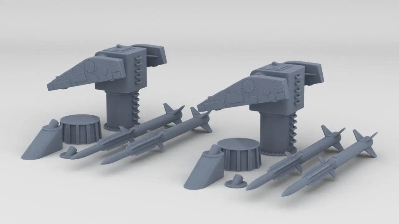 1/400 USN Mk10 Terrier Missile Launcher Kits - distefan 3d print