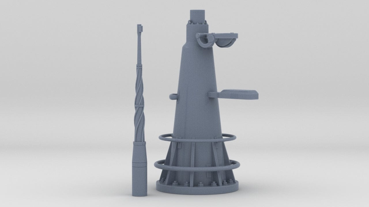 1/43 DKM U-Boot VII/C Attack Periscope w/ Compass - distefan 3d print