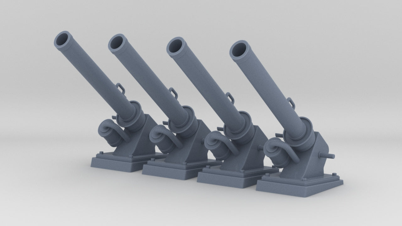 1/48 DKM K-Gun Depth Charge Thrower Set (4pcs) - distefan 3d print