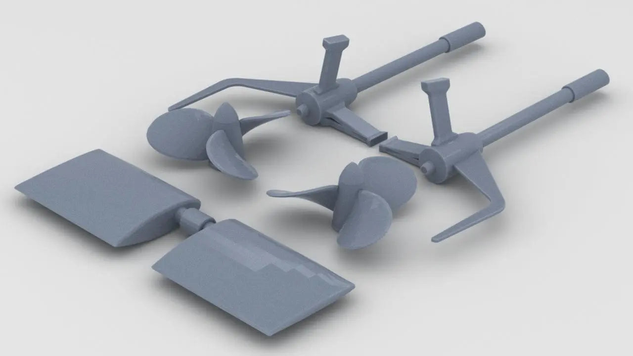 1/48 DKM U-Boot VII C/41 Shaft Set - distefan 3d print