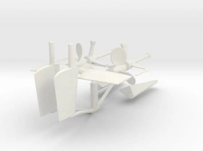 1/48 DKM U-Boot VII/C Shaft Housing and Props KIT - distefan 3d print