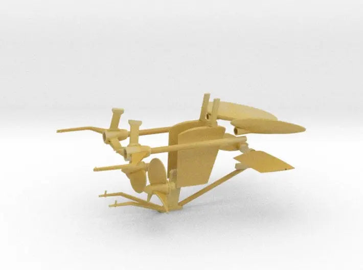 1/48 DKM UBoot VII C41 shaft housing and props Kit - distefan 3d print
