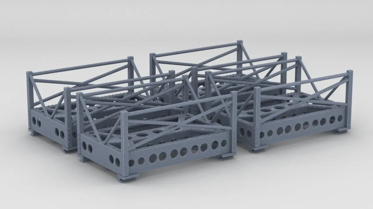 1/48 IJN Catapult Cradle for Twin-Floatplane "Jake" Set (4pcs) Protosoon