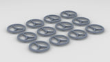 1/48 Three Spoke Wheel Handle for USN QAWT Doors Set (12pcs)
