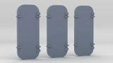 1/48 US Liberty-Class Amidships Deck House Doors Set (3pcs)