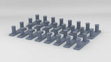 1/48 US Liberty-class Bollards (Bitts) Set (16pcs)